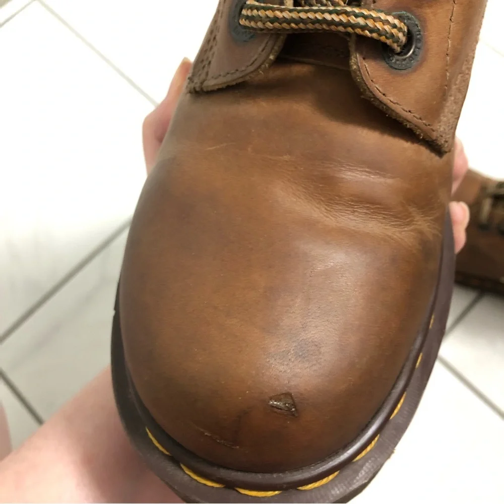 Vintage Dr. Martens Brown Platform Boots - Picture 7 of 16